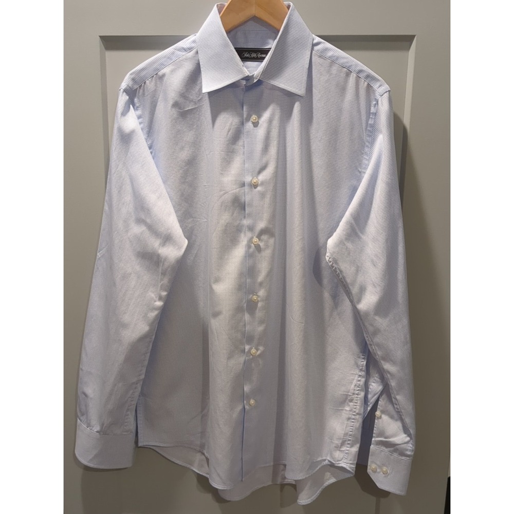 Saks Fifth Avenue‎ Men's Patterned Dress Shirt Size 16L